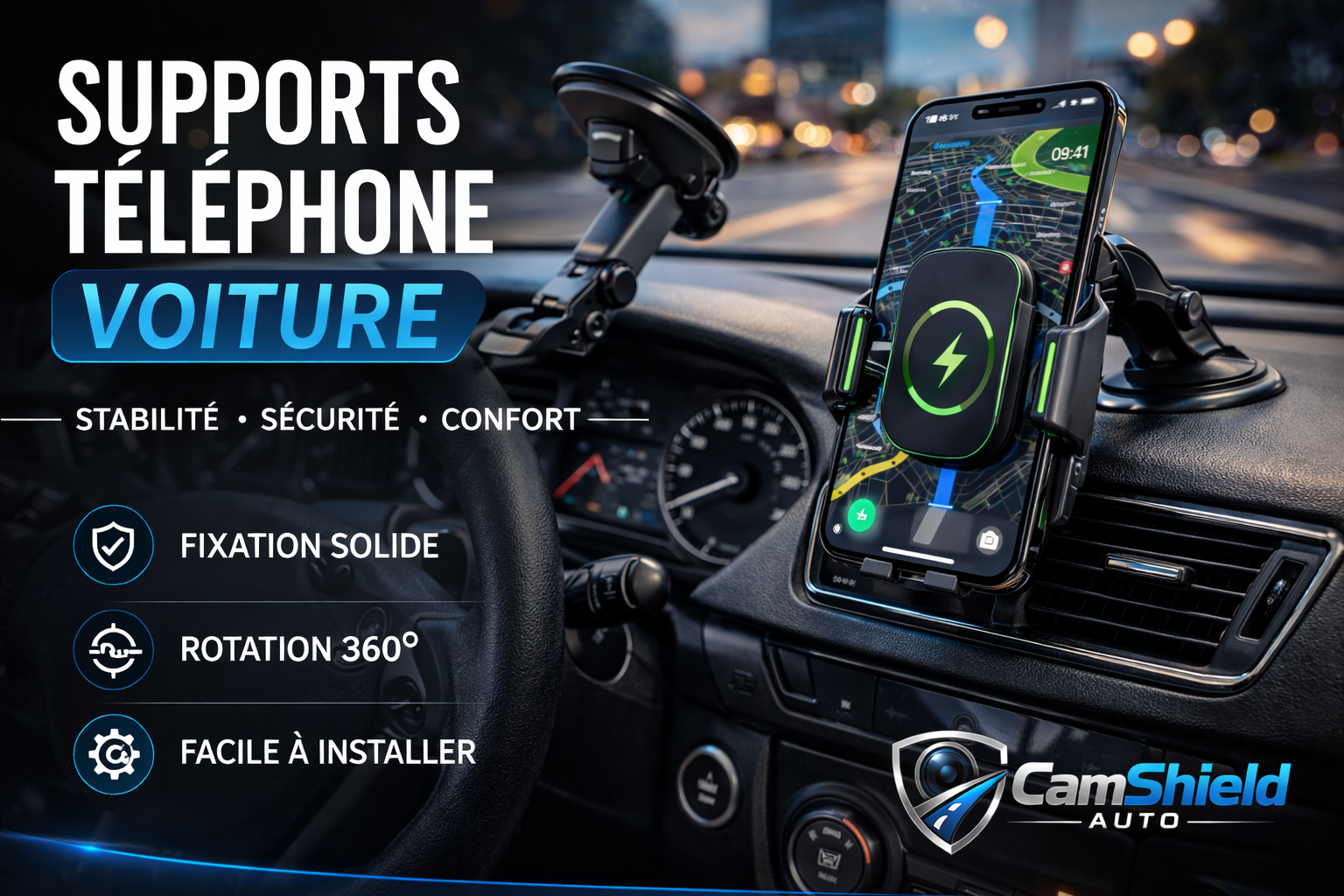 Supports téléphone voiture