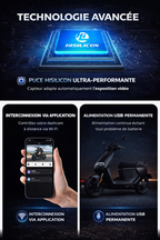 CamShield Auto Dashcam Moto 1080P Étanche