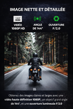 CamShield Auto Dashcam Moto 1080P Étanche