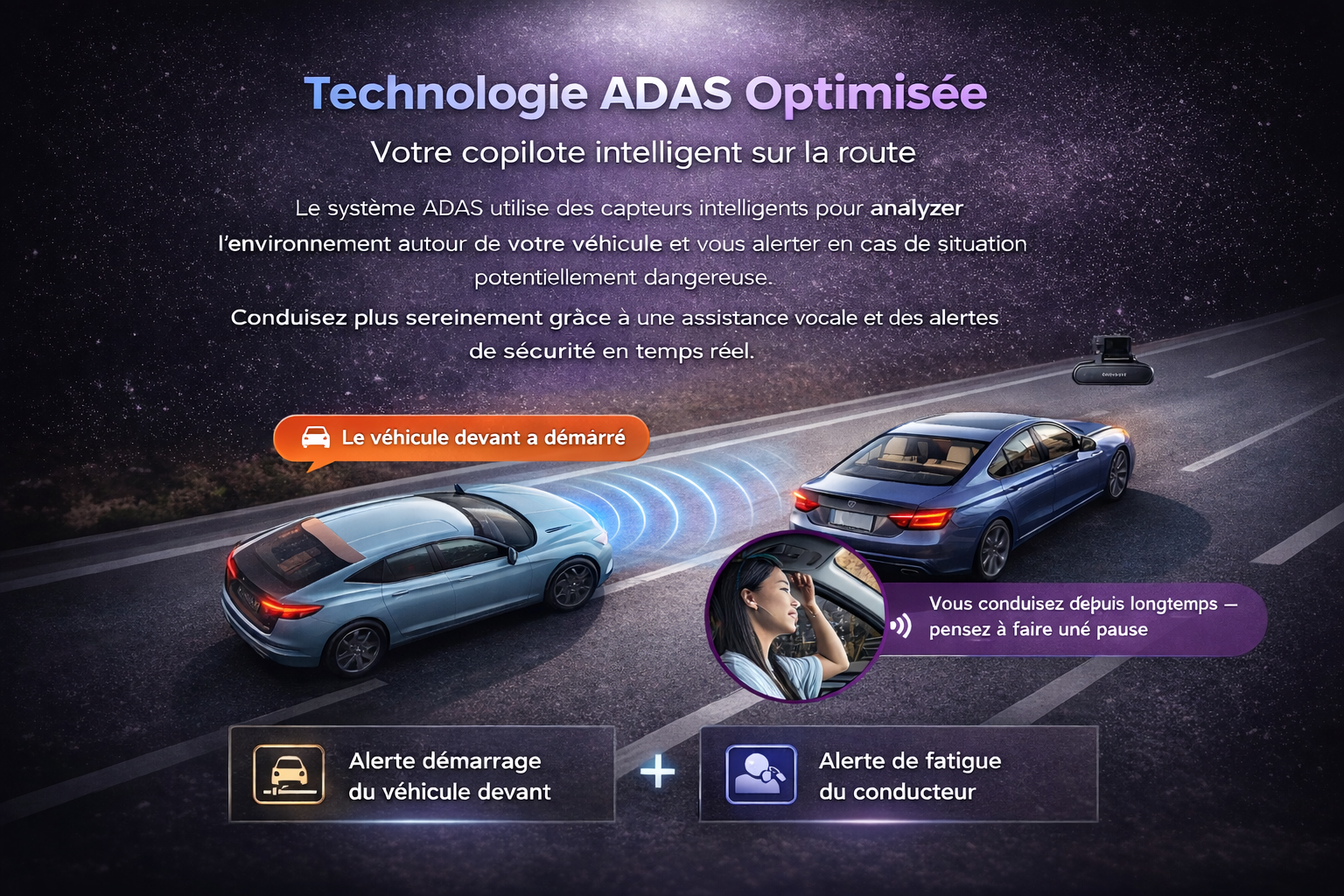 CamShield Auto N5 Dual 4K – Dashcam Avant & Arrière GPS avec Vision Nocturne