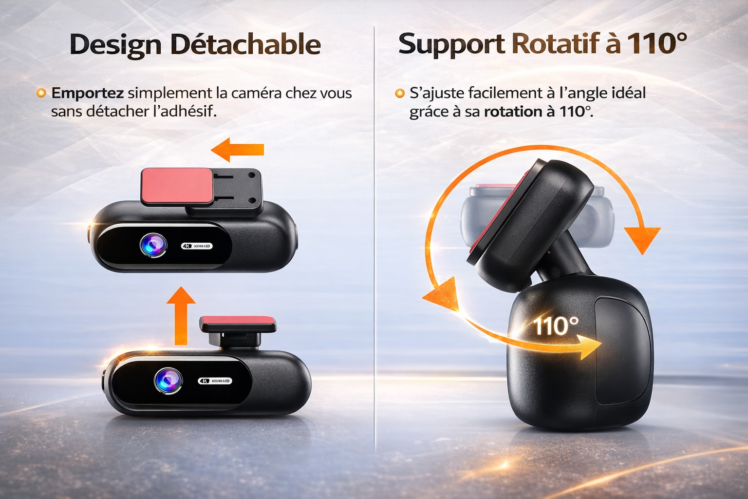 CamShield Auto Dashcam 4K Wi-Fi Vision Nocturne