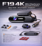 CamShield Auto Dashcam 4K Wi-Fi Vision Nocturne