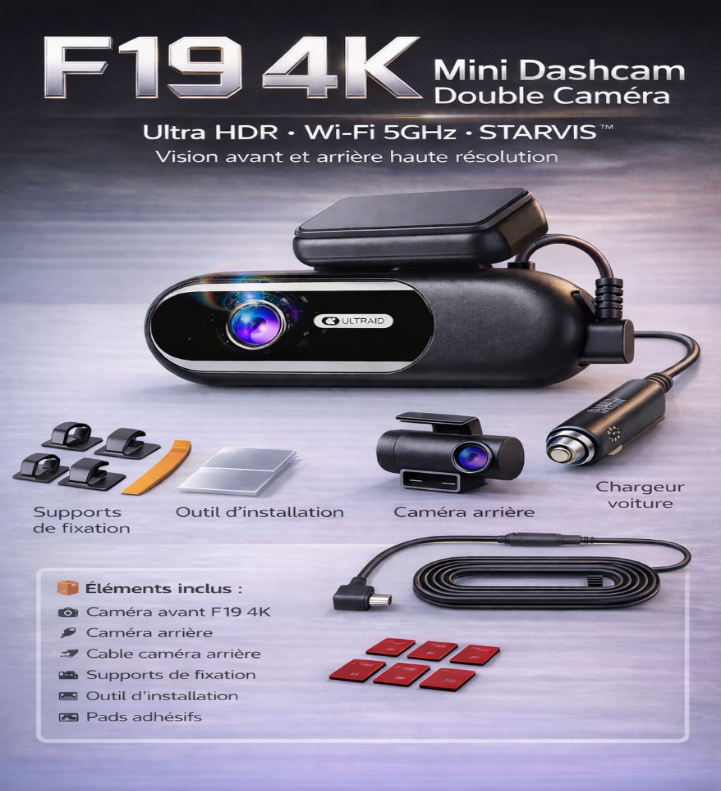 CamShield Auto Dashcam 4K Wi-Fi Vision Nocturne